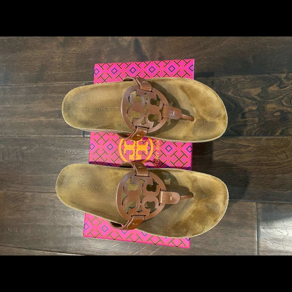 Tory Burch miller cloud leather sandals size 9